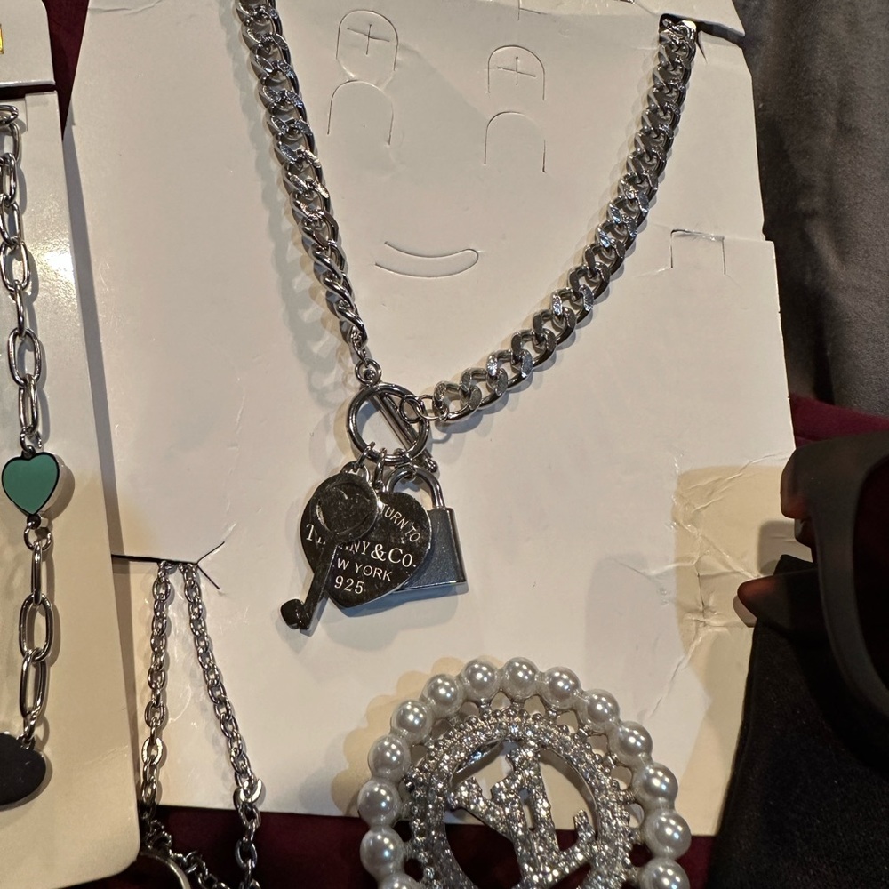 Tiffany & Co. Silver Necklaces and Sunglasses Bundle - Picture 2 of 5